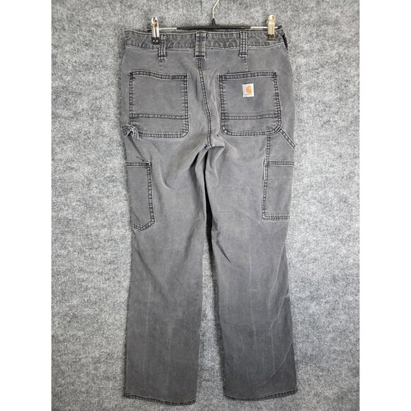 Carhartt Pants Womens 2 Short Original Fit Straight Leg Utility Work Spring 18 - Picture 2 of 9